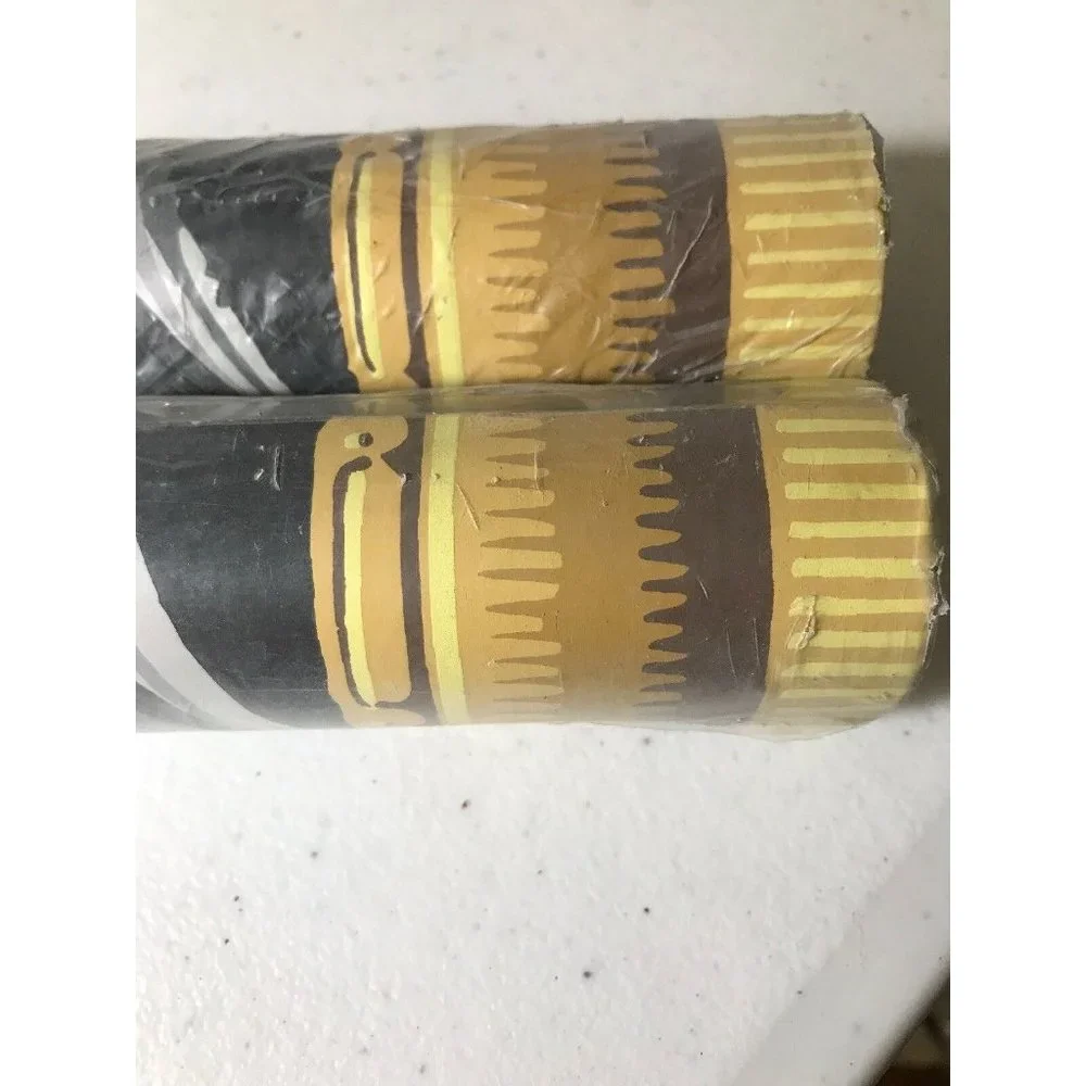 Imperial Wallpaper Prepasted Floral Lace Pink Yellow Gray Lot Of 2 Rolls 5 Yards